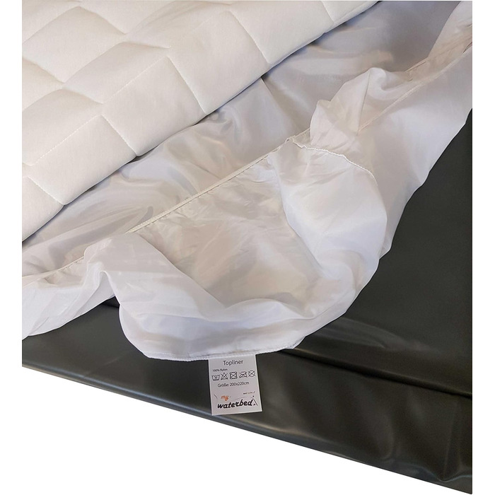 My-Waterbed Topliner Capliner Protective Cover Dust Cover for Waterbeds Mattresses (180x220cm)