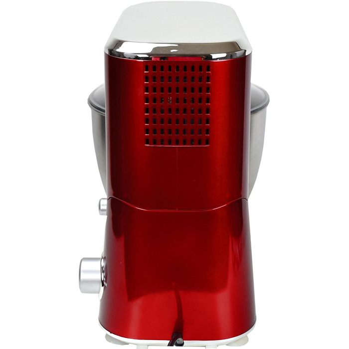 Syntrox Germany KM-1000W Kitchen Machine, Dough Mixer, Mixer, Stainless Steel Bowl, 5 Liter, red
