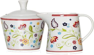 Ritzenhoff & Breker Doppio Shanti 30-Piece Porcelain Dinnerware Set with Sugar Bowl & Gravy Boat