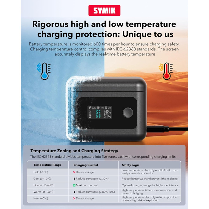 Акумулятори Insta360 X4 Air (2 шт.) з зарядним хабом 24W та LCD-дисплеєм – Treeboy