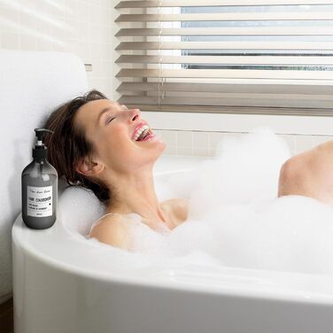 4 шт. Наповнювані порожні флакони для шампуню, 500 мл дозатори для мила, флакони з помпою з пластику, дозатори для лосьону, рідкого мила, шампуню, кондиціонера, гелю для душу, наклейки (прозорий чорний)