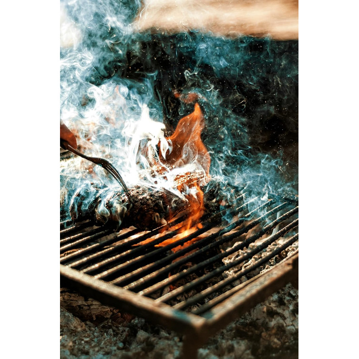 Набір для приготування бургерів DREIBERG® з нержавіючої сталі (9 предметів) - включає лопатку, гриль-прес, розчавлювач, диспенсер спецій, рецепти та папір для випікання