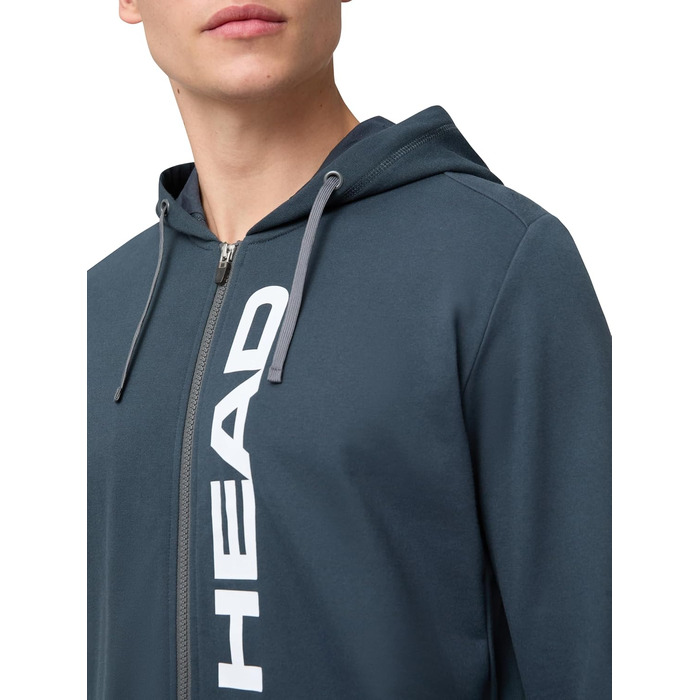 Чоловіча толстовка на блискавці Head Club Original Hoodie Fz, темно-синя, розмір XL