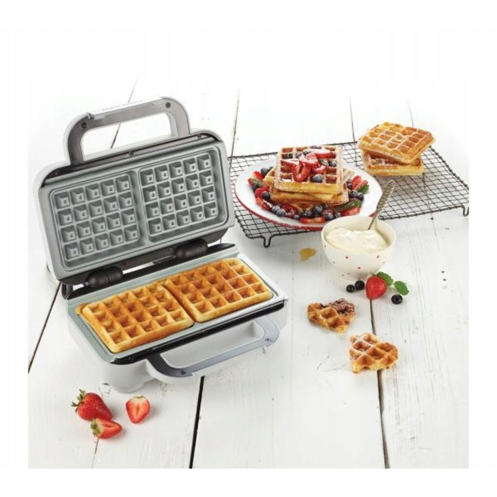 Вафельниця Breville DuraCeramic VST072 850 Вт, сріблястий/сірий