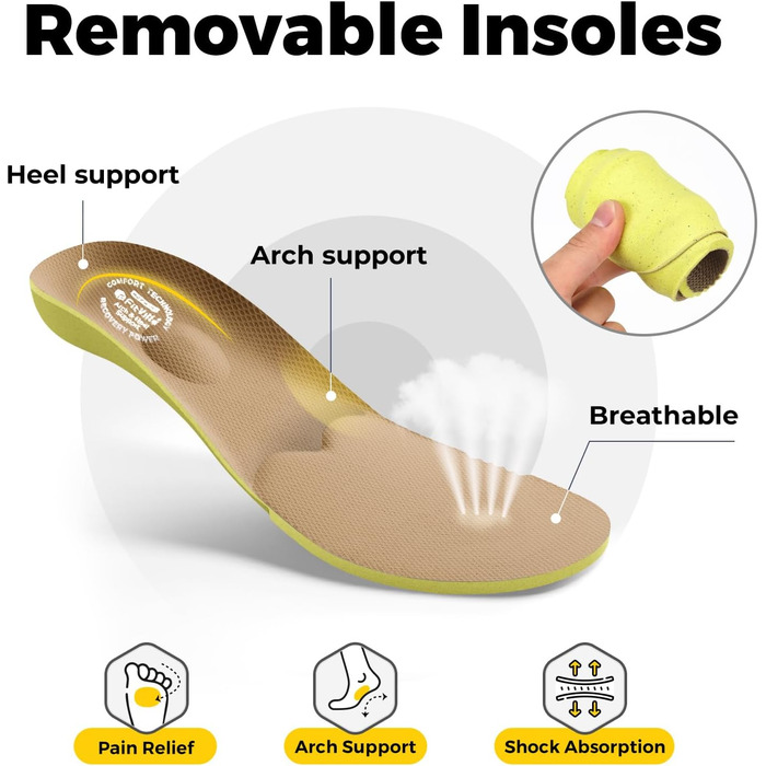 Домашні тапочки для чоловіків FitVille з широкою колодкою, з липучкою, з підтримкою склепіння стопи, розмір 41-50, пісочний колір