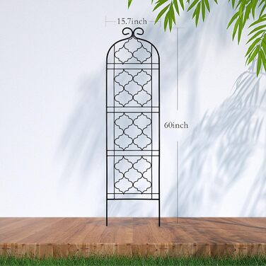 Садова опора SCENDOR GARDEN 150×40 см для витких рослин, винограду, огірків, томатів, квітів і овочів, металеві гратчасті панелі для пергол, 2 шт.