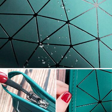 Набір косметичок на 3 шт. з блискавкою: водонепроникні органайзери для косметики та подорожей (зелені)