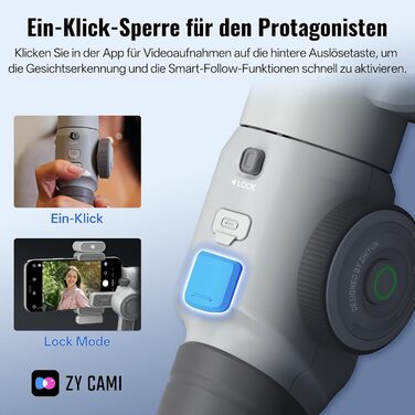 ZHIYUN CinePeer Smooth 5E: Стабілізатор для смартфона з підсвічуванням, штативом та жестами, до 300г