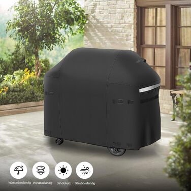 Чохол для гриля Weber Spirit I/II 200, 300 серії, 129 см, водонепроникний, важкий PU, модель 7139