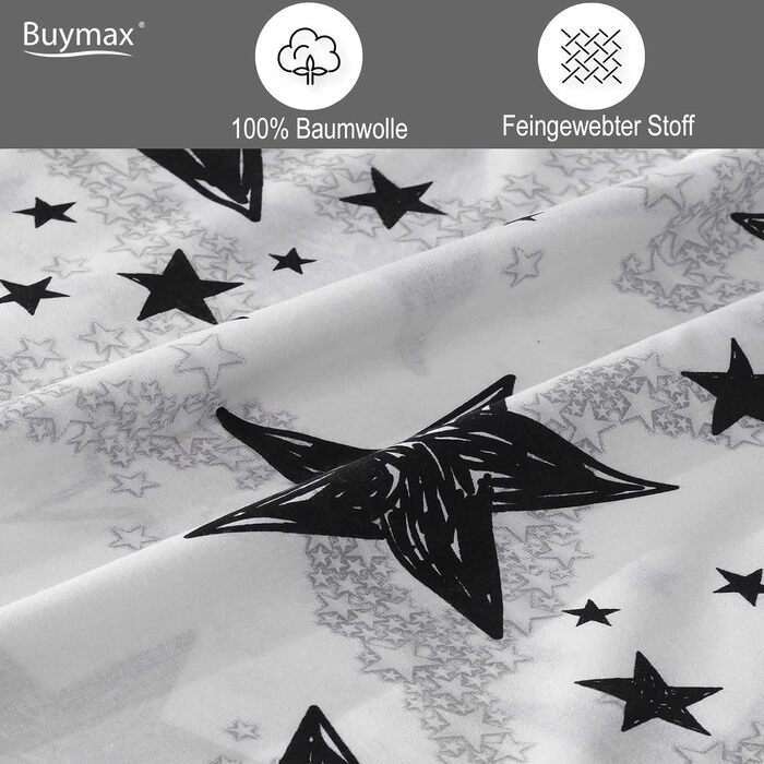 Комплект постільної білизни Buymax® 135x200 см, 100% бавовна, 4-х частинний (2x 155x220 + 2x 80x80 см), Zigo, Туркіс, ÖKO-TEX Renforcé