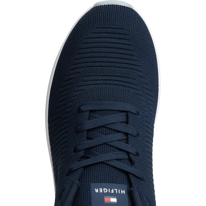 Кросівки Tommy Hilfiger Runner Corporate Knit Rib для чоловіків (43 EU, блакитний Desert Sky)