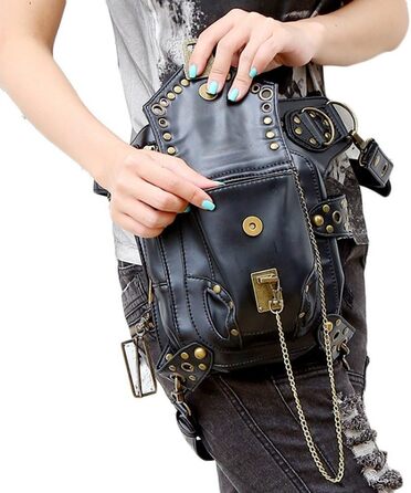 Чоловіча/Жіноча тактична поясна сумка на стегнах, військовий стиль, чорна