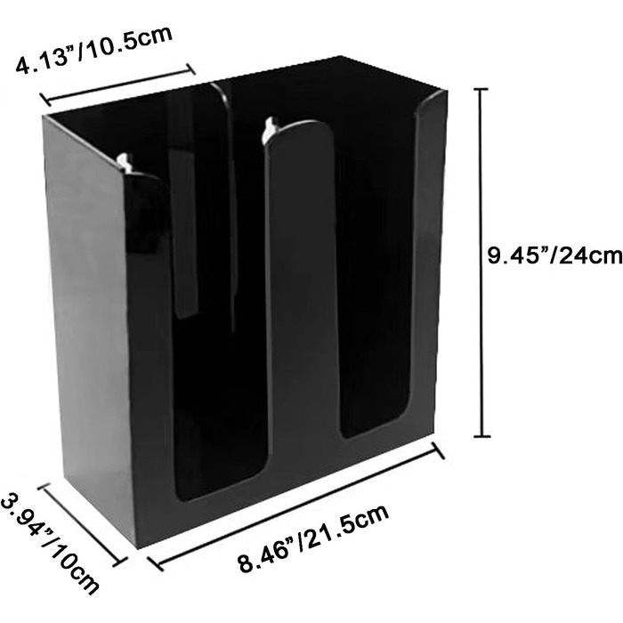 Together-Life Paper Cup Organizer Dispenser, Disposable Cup Lid Holder, Display Storage, Coffee, Milk, Tea Shop, Restaurant Supplies, Halloween Party Accessories (2 Compartments, black)