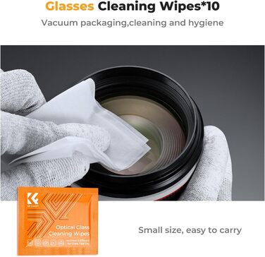 Набір для чищення об'єктивів K&F CONCEPT 15-в-1: Lenspen, тканина мікрофібри, рідина для чищення