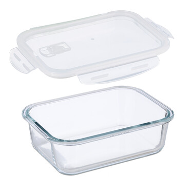 Relaxdays Glass Containers with Lids Set