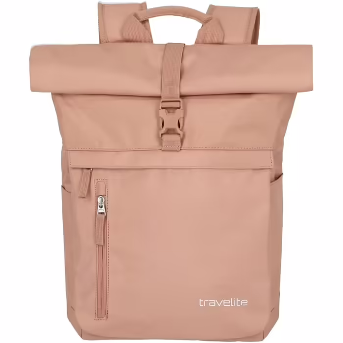 Travelite Basics Roll-Up Rucksack 60 cm, One Size, (Powder Pink)