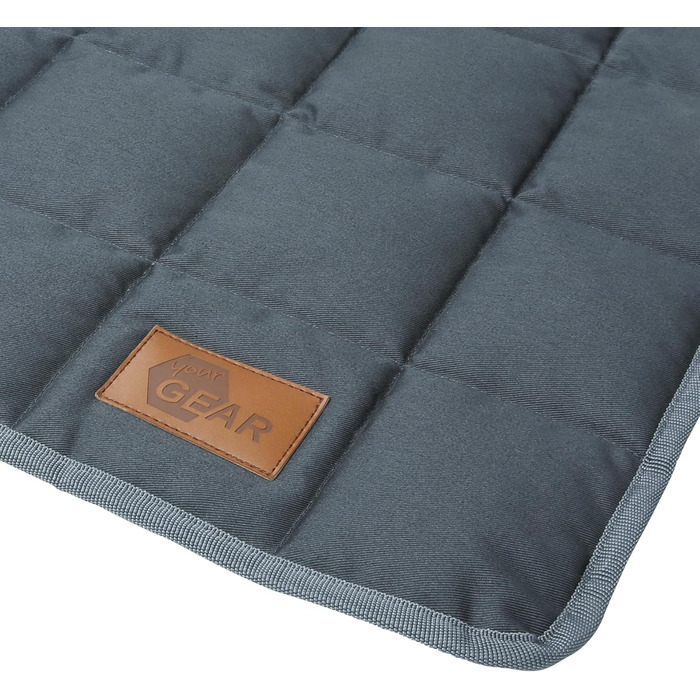 Килимок для собак Your Gear 120x80 см з органічної бавовни Oeko-Tex | Ортопедичний лежак для великих собак, водовідштовхуючий, миючий та стійкий до подряпин. Підходить для дому та вулиці