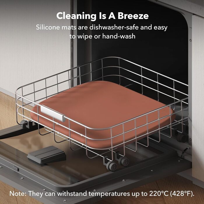 PETLIBRO Килимок для годування собак і котів, захист від розливу, силіконовий, 55.9 x 41.9 см, коралловий