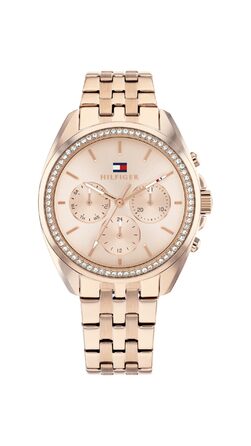 Годинник Tommy Hilfiger для жінок з рожевозолотим корпусом та сталевим браслетом (Quarz)