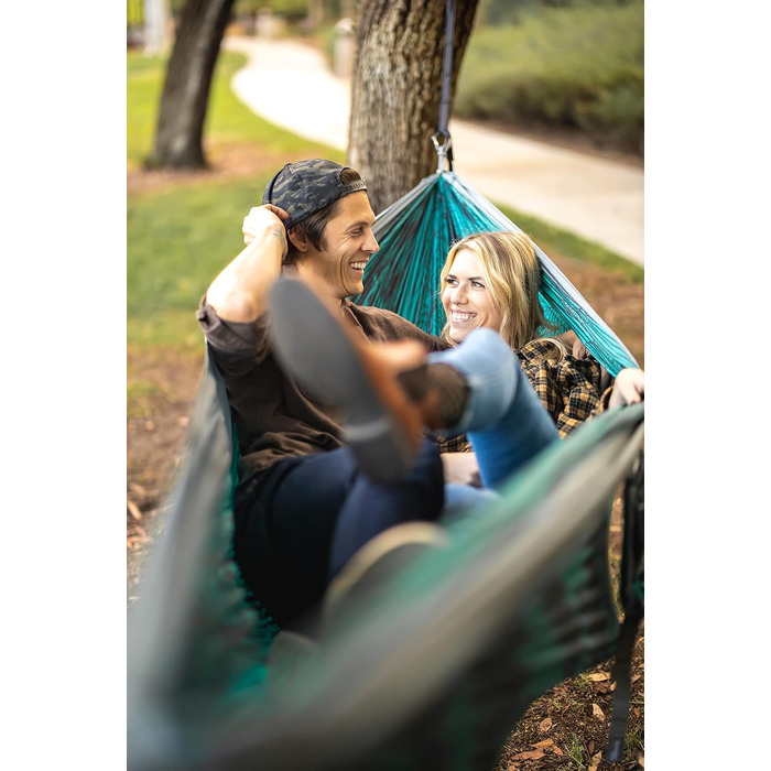 Гамак подвійний ENO DoubleNest Print Berge Zum Meer, сірий - для кемпінгу, 1-2 особи