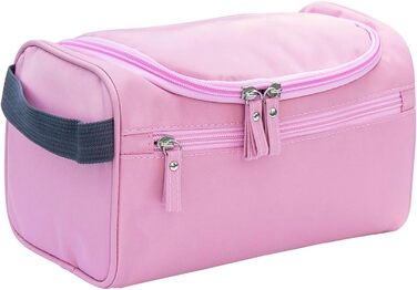 Косметичка для подорожей - універсальна косметичка для чоловіків та жінок, сумочка для гігієнічних засобів, рожева
