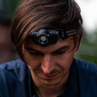 Налобний ліхтар Ledlenser H7R Signature, 1200 люмен, LED, акумуляторний, водонепроникний IP67, фокусування, Bluetooth, димірування, дальність 260 м, USB-зарядка, кріплення на шолом, для MTB та аутдор