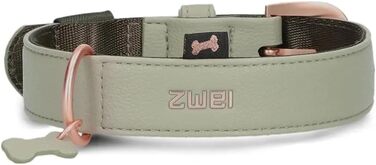 Нашийник для собак ZWEI Leo LE15 з якісної штучної шкіри, регульований, для середніх та великих собак (37-50 см)
