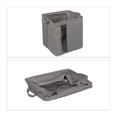 Relaxdays Storage Basket with Clear Window
