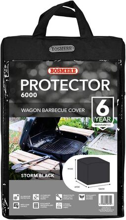 Чохол для великого гриля Bosmere Storm Black, водонепроникний