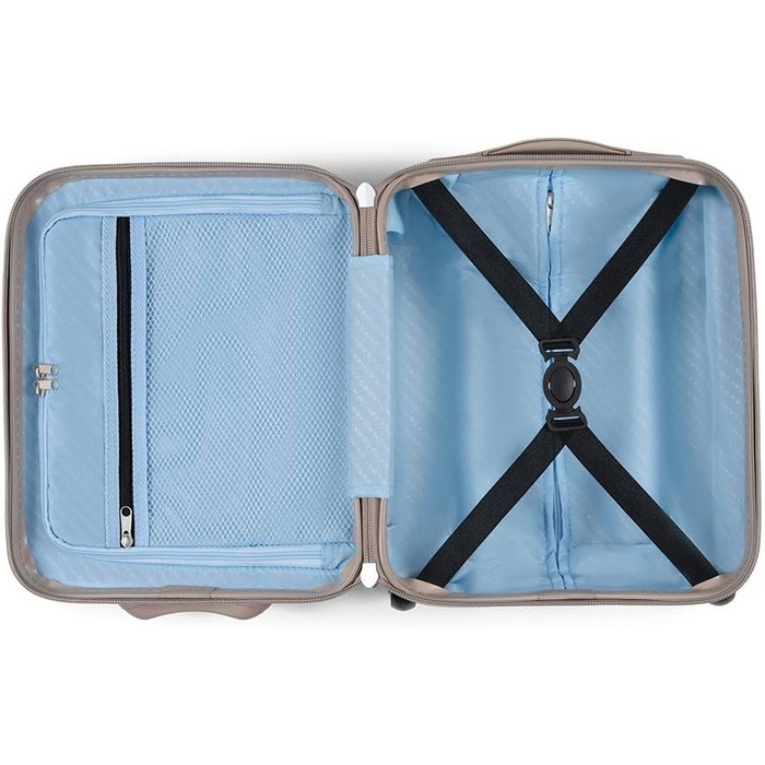 Чемодан ручної об'єм CarryOn Skyhopper з жорстким корпусом, 55x35x20 см - Легкий ручний багаж з TSA, подвійними колесами (Золотий, Mini)