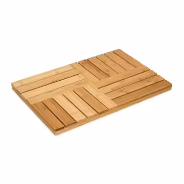 Relaxdays Bamboo Bath Mat
