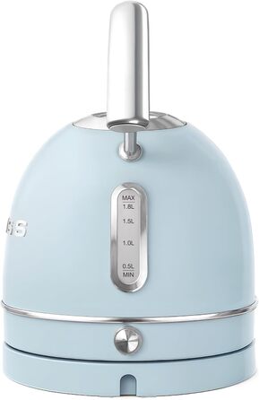 Електричний чайник SWEISS KTL6, Vintage, 1.5 л, нержавіюча сталь, блакитний, 2200 Вт