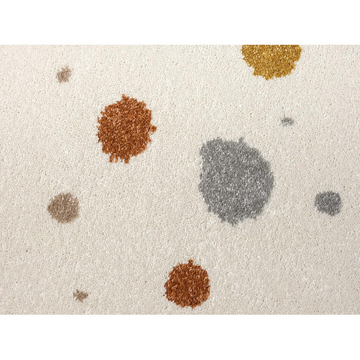 Дитячий килим Beat Kids сучасної колекції, м'який ворс, бежевий з крапками, 120x170 см