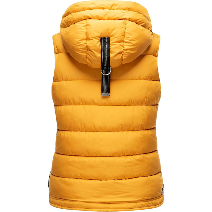 Жіноча легка перехідна жилетка MARIKOO з капюшоном, стеганий жилет, колір жовтий, розмір XS-3XL