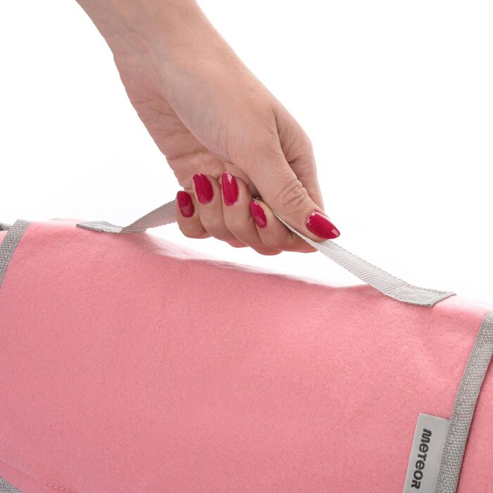 Плед для пікніка Meteor XXL водонепроникний, 200x200 см, Рожевий - термоізоляційний килимок для кемпінгу, пляжу, саду