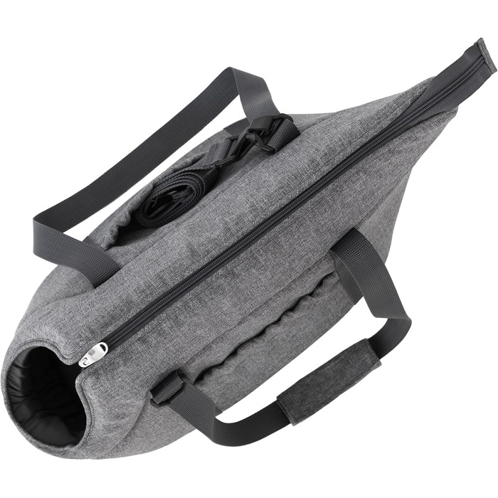 Сумка-переноска для собак і котів, розмір S/L, сіра - 25 x 43 x 27 см