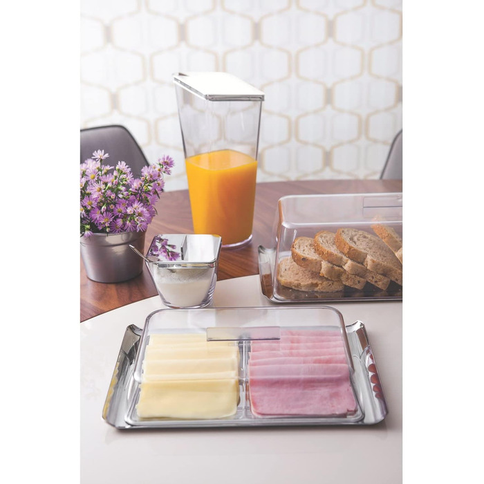 Цукорниця Tramontina CHÁ E CAFÉ з нержавіючої сталі (квадратна)