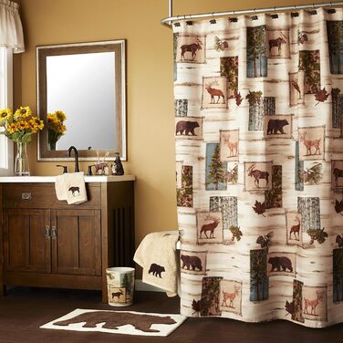 SKL Home by Saturday Knight Ltd. Timber Ridge Toothbrush Holder, 4.31 x 2.42 x 4.63 cm, Brown