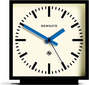 Настільний годинник NEWGATE Amp Silent Sweep без тиканя, сучасний камінний годинник для вітальні, офісу, синій циферблат у стилі вокзалу