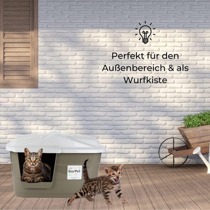 Кітниця/Будка для собак Outdoor/Indoor, вологостійкий пластик, для дому та вулиці