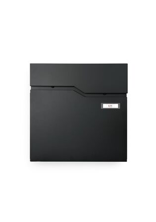 Поштова скринька KTC Home Premium Postlux 4.0 з табличкою для імен, чорна - стійка до УФ-випромінювання та погодних умов, порошкове покриття