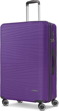 Набір валіз Franky Dallas 3.0 3 шт. | Тріумф, TSA-замок, 4 колеса, фіксуючий ручка | 36/60/92 л (фіолетовий, валіза L 75 см)