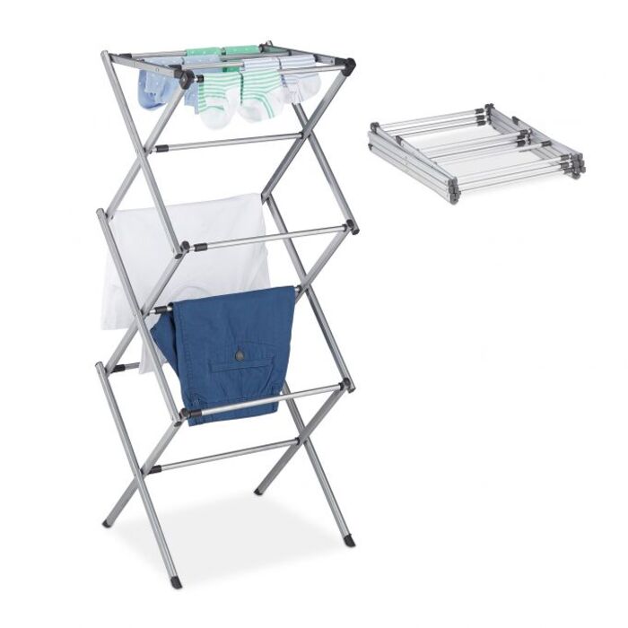 Relaxdays Clothes Rack, Folding & Extendable