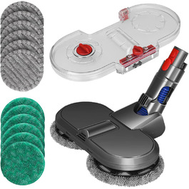 Насадка для пилососа Dyson V15/V11/V10/V8/V7 Jajadeal: електричний миючий моп з баком та змінними мікрофібрами (12 шт.)