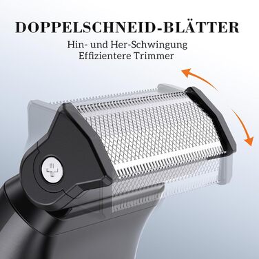 MAXGROOM 3-в-1 Тілогример для чоловіків: електробритва, тример, вологостійкий, для тіла та інтимної зони