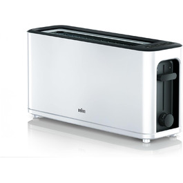 Тостер Braun HT3100WH, 1000 Вт, 7 режимів, білий, 1 слот