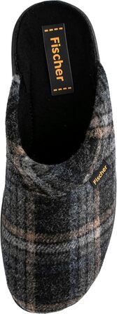 Домашні тапочки чоловічі Fischer Karomuster 204602 (41 EU, сірий)