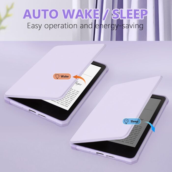 Чохол для Kindle Paperwhite 7' (2024/2025) Signature Edition, Pearl Purple: Легкий, водостійкий, з магнітним закриттям