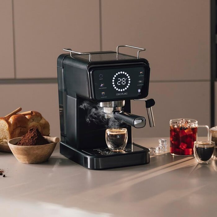 Кавоварка Cecotec Power Espresso Touch ColdBrew – еспресо, капучино, холодна кава, 20 бар, поворотний паровий кран