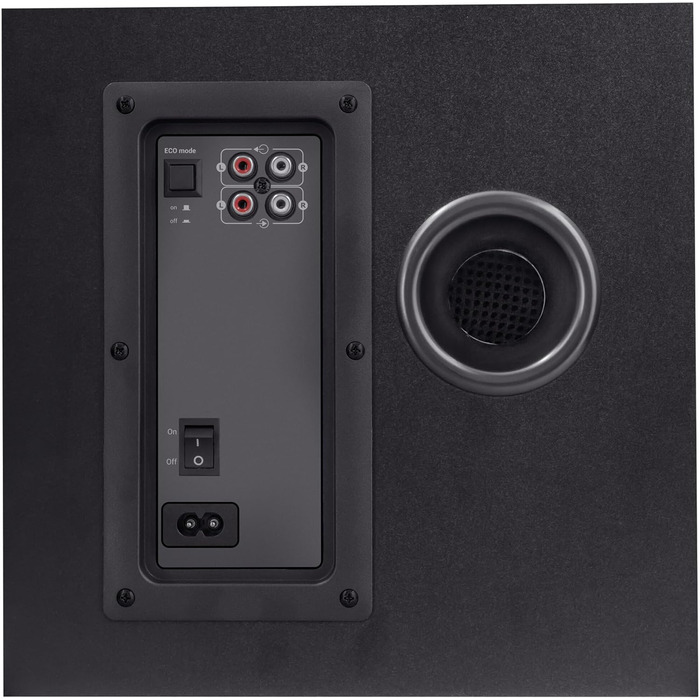 Trust Gaming GXT 38 Акустична система 2.1 з сабвуфером (RGB) - 120 Вт (для смартфона/ПК/планшета, чорний/червоний)